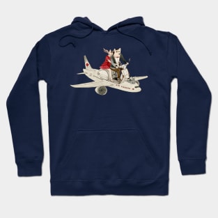 Cat and Wolf hit the road Hoodie